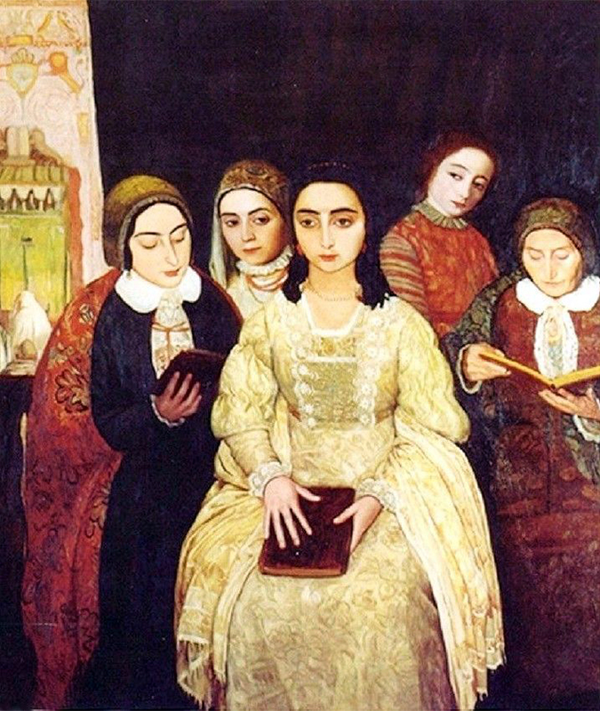 Young Bride by Maurycy Minkowski, 1920